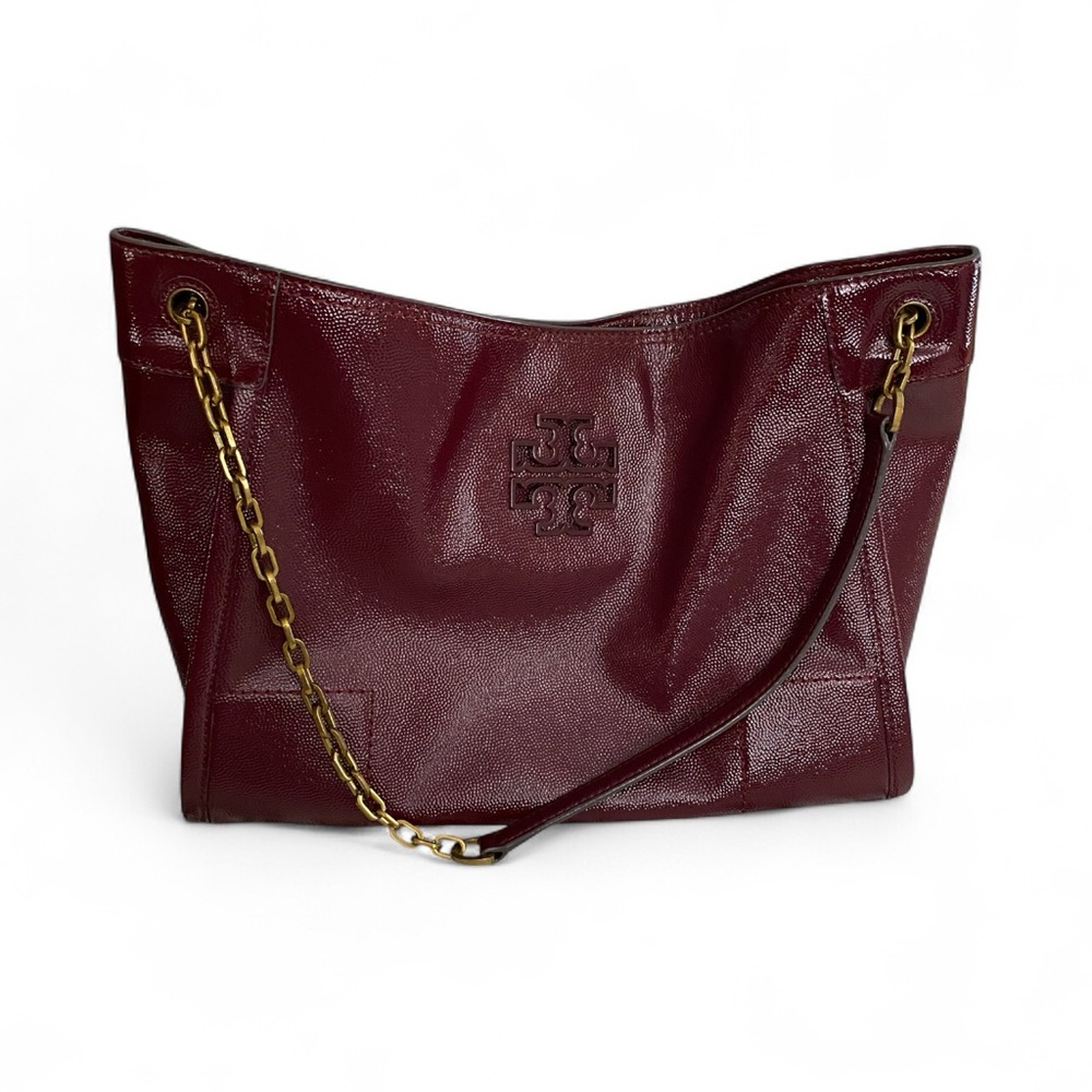 Tory Burch Deep Red Leather Shoulder Bag